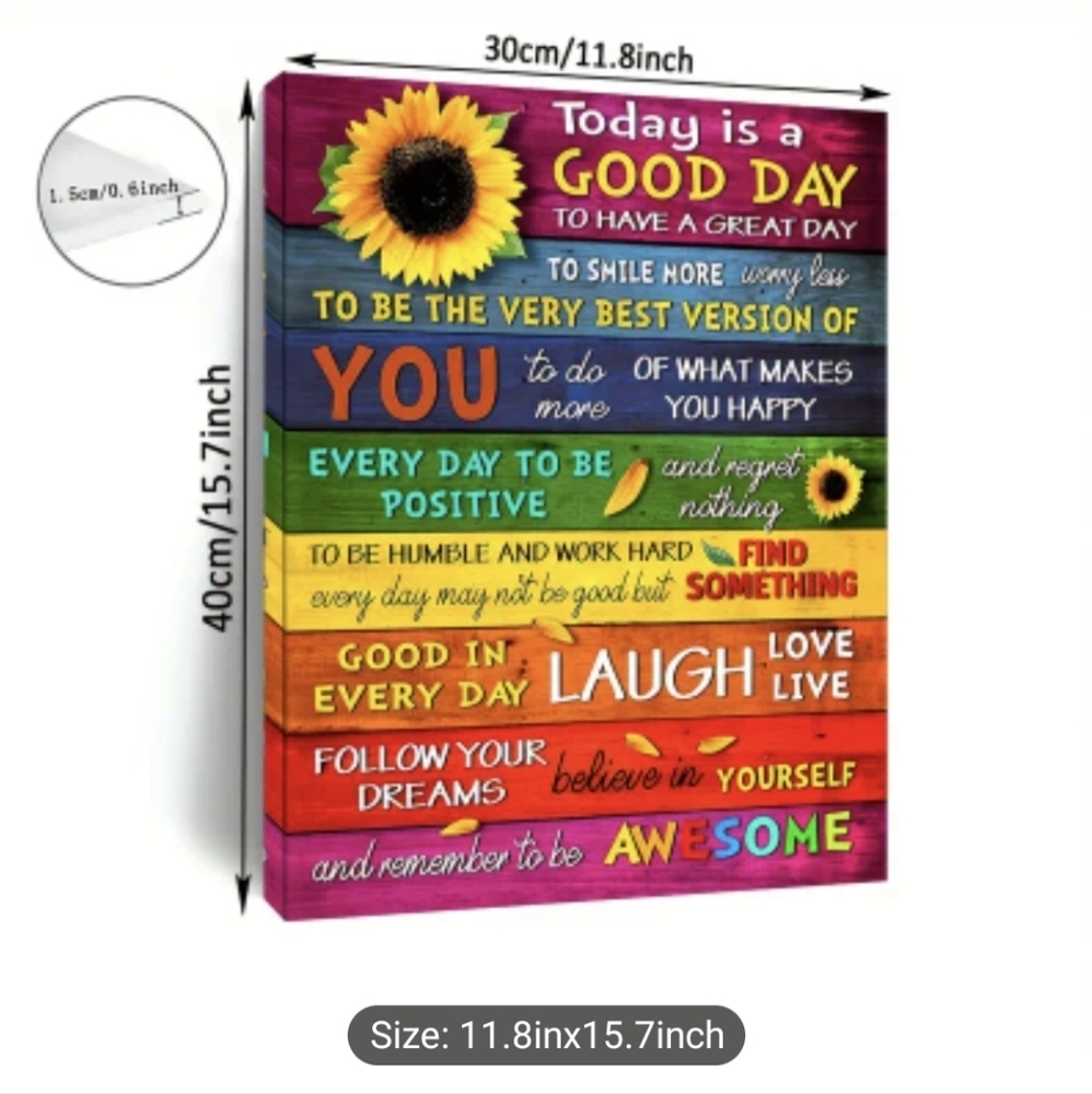 Wall Art Teen Gift Idea Inspiration Colorful Boho Art Style Decor Gifts For Her - Picture 7 of 8